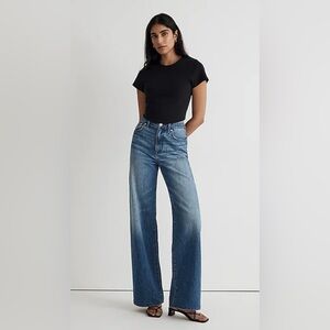 Madewell Super Wide Leg Jean in Fannin Wash Size 25
